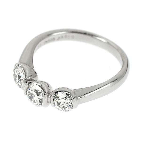 トリロジー Pt900 多面カット ダイヤモンド リング 1.05ct