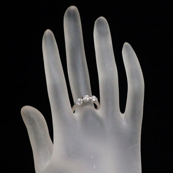 トリロジー Pt900 多面カット ダイヤモンド リング 1.05ct