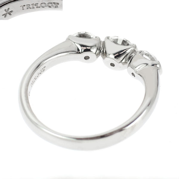 トリロジー Pt900 多面カット ダイヤモンド リング 1.05ct