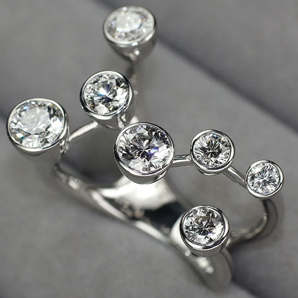 Tomoko Kodera Pt900 Diamond Ring D1.97ct Counting the Stars