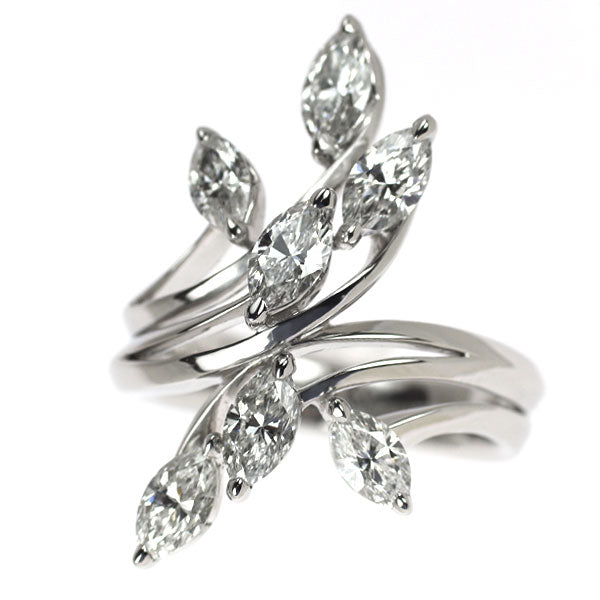 カシケイ Pt950 マーキス ダイヤモンド リング 2.00ct