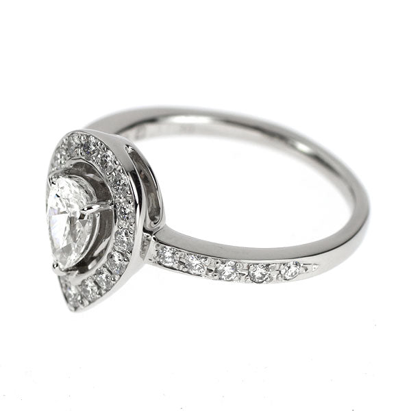 Royal Asscher Pt950 Diamond Ring 0.509ct E VS1 D0.60ct