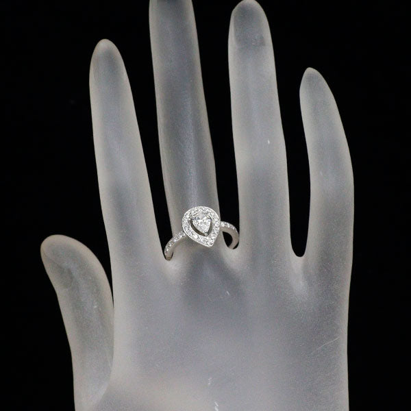 Royal Asscher Pt950 Diamond Ring 0.509ct E VS1 D0.60ct