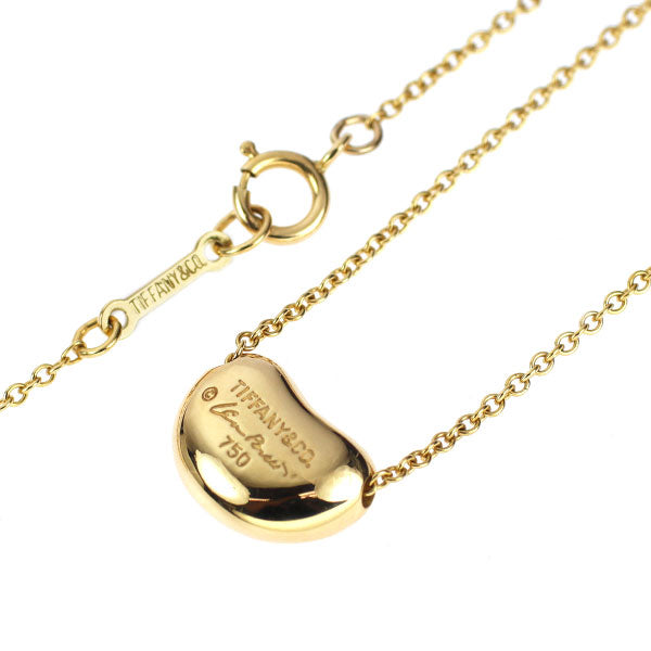 ティファニー K18YG ペンダントネックレス ビーン