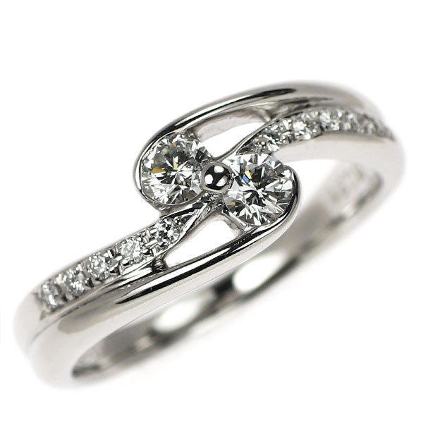 ブルーリバー Pt900 ダイヤモンド リング 0.31ct D0.07ct