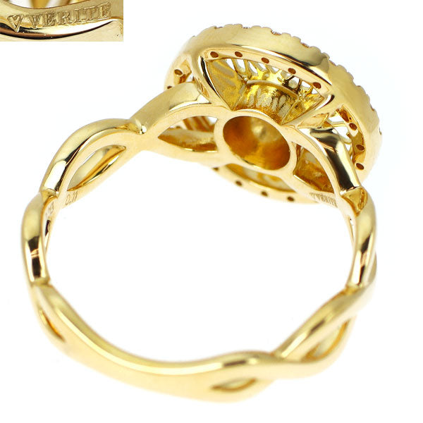 ベリテ K18YG ダイヤモンド リング 0.213ct D0.11ct