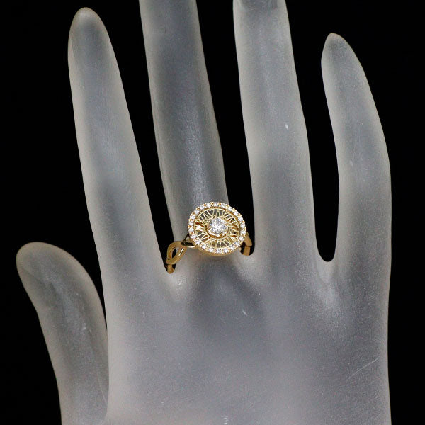 ベリテ K18YG ダイヤモンド リング 0.213ct D0.11ct