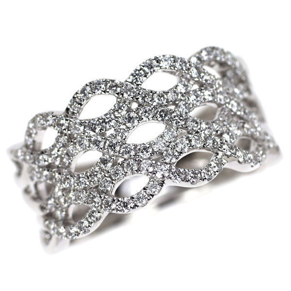 クイーン/Queen K18WG ダイヤモンド リング 0.70ct