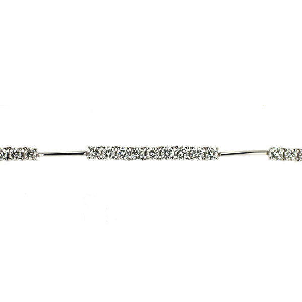 DTC K18WG ダイヤモンド ブレスレット 3.00ct LINE