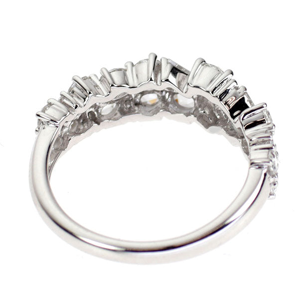 K18WG ローズカット/テーパーカット ダイヤモンド リング 0.85ct