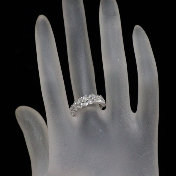 K18WG ローズカット/テーパーカット ダイヤモンド リング 0.85ct