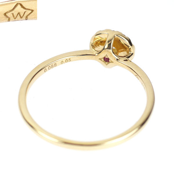 wish upon a star K18YG ダイヤモンド リング 0.088ct D0.05ct