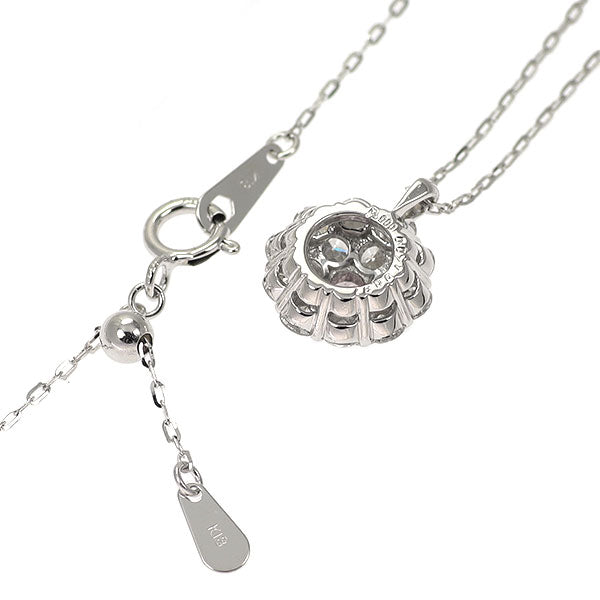 希少 Pt900/ K18WG 天然ピンクダイヤモンド ペンダントネックレス 0.071ct D0.91ct