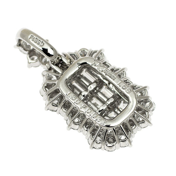 K.dion/ケーディオン Pt900 天然ピンク/カラーレス ダイヤモンド ペンダントトップ 0.033ct D2.89ct