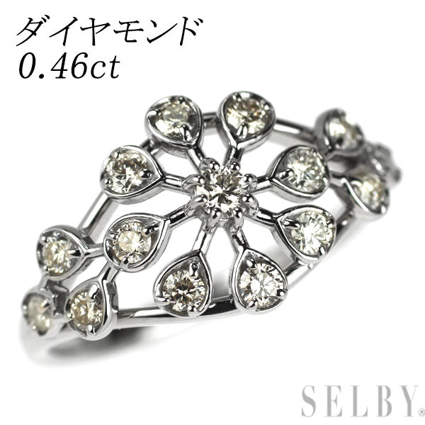 Pt900 ダイヤモンド リング 0.46ct