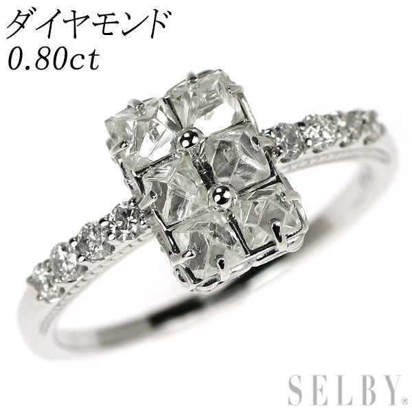 K18WG ダイヤモンド リング 0.80ct