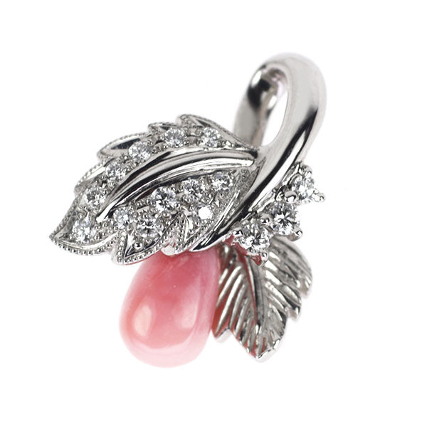 ベルエクラ/BelEclat Pt900 コンクパール ダイヤモンド ペンダントトップ 1.82ct D0.21ct