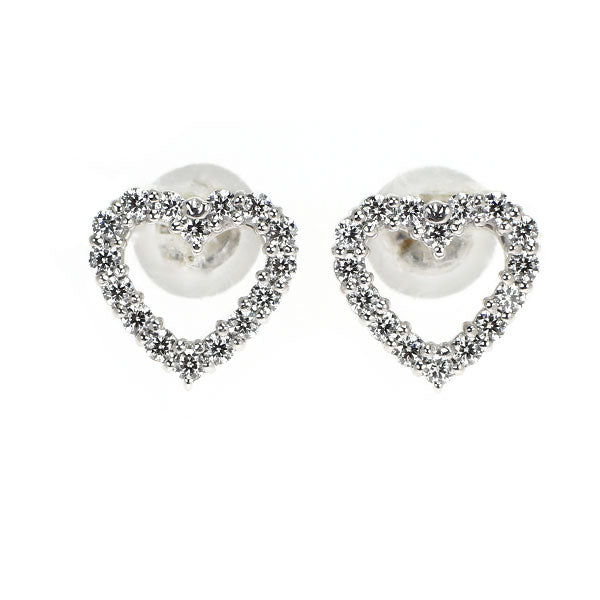 ベリテ K18WG H&C ダイヤモンド ピアス 0.30ct ハート