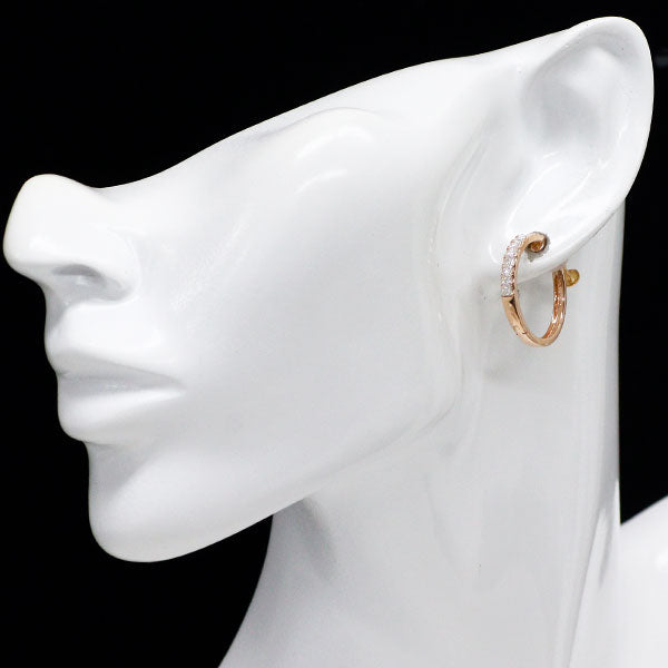 K18PG ダイヤモンド フープ イヤリング 1.00ct
