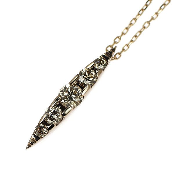 カシケイ/Kashikey K18BG ブラウン ダイヤモンド ペンダントネックレス 0.30ct ネイキッド