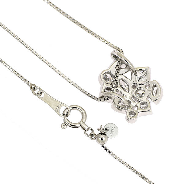 Pt900/ Pt850 ダイヤモンド ペンダントネックレス 0.88ct