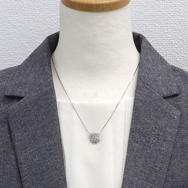 Pt900/ Pt850 ダイヤモンド ペンダントネックレス 0.88ct