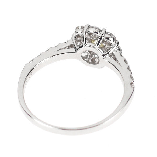 Pt900 ダイヤモンド リング 0.25ct D0.75ct