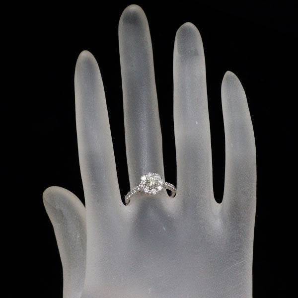 Pt900 ダイヤモンド リング 0.25ct D0.75ct
