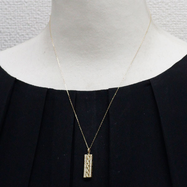 K18YG ダイヤモンド ペンダントネックレス 0.30ct