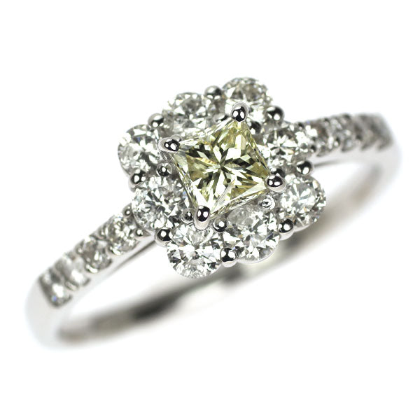 Pt900 ダイヤモンド リング 0.36ct D0.69ct