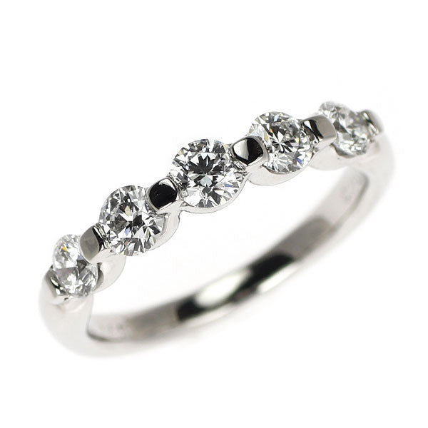 Pt900 H&C ダイヤモンド リング 0.571ct 一文字 ピンキー