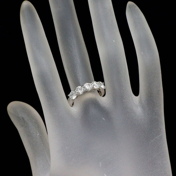 新品 Pt950 ダイヤモンド リング 1.612ct F-G SI2 VG 一文字
