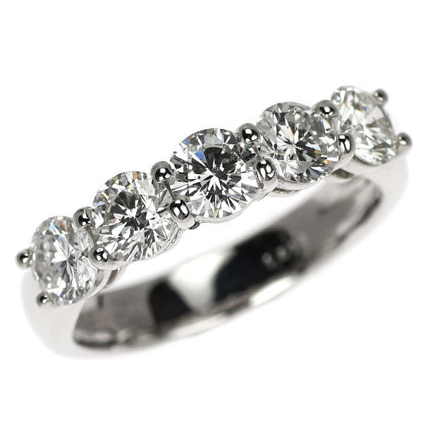 新品 Pt950 ダイヤモンド リング 1.612ct F-G SI2 VG 一文字