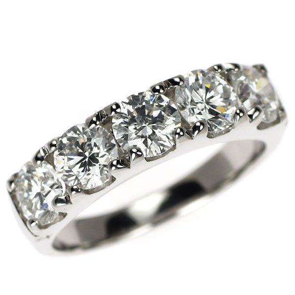 新品 Pt950 ダイヤモンド リング 2.117ct E-G I1 VG  一文字