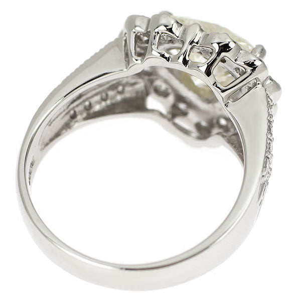 新品 Pt900 ハートシェイプ ダイヤモンド リング 2.111ct L I1 D0.83ct