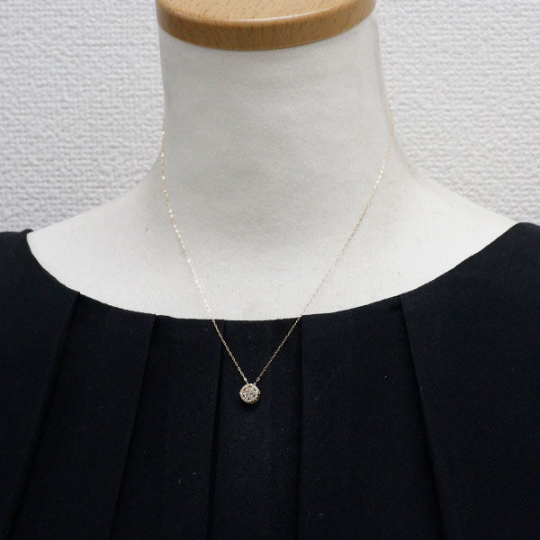 新品 K18YG ダイヤモンド ペンダントネックレス 0.23ct