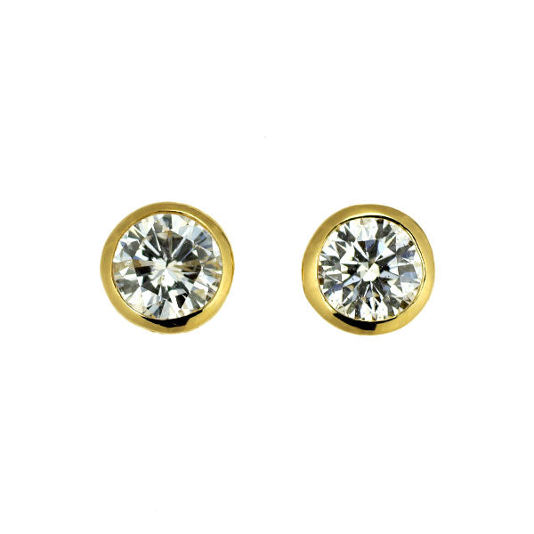 新品 K18YG ダイヤモンド ピアス 0.704ct E/F I1 VG