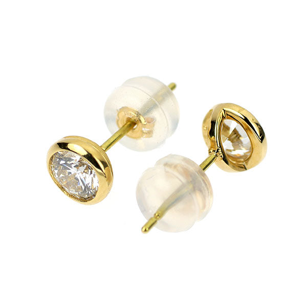 新品 K18YG ダイヤモンド ピアス 0.726ct J/K I1 VG