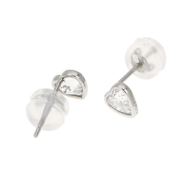 新品 Pt900 ハートシェイプ ダイヤモンド ピアス 0.578ct E/G SI1-2