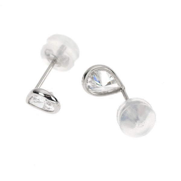 新品 Pt900 ペアシェイプ ダイヤモンド ピアス 0.622ct F/G SI2