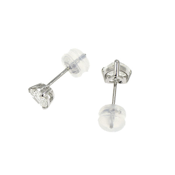 新品 Pt900 ハートシェイプ ダイヤモンド ピアス 0.696ct I SI1-2