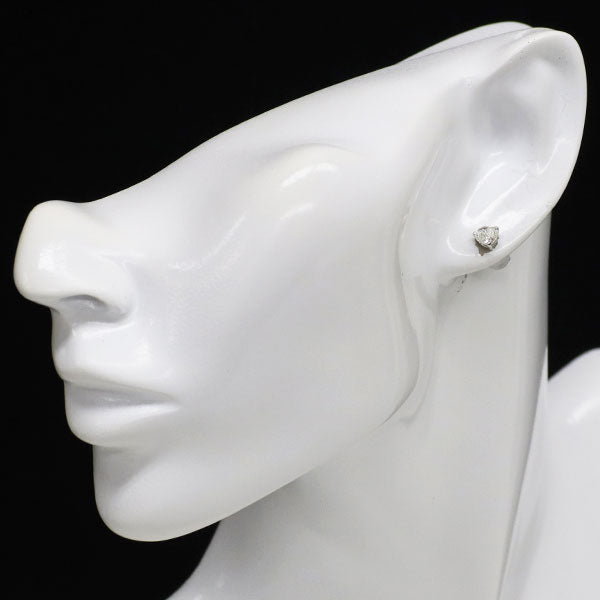 新品 Pt900 ハートシェイプ ダイヤモンド ピアス 0.696ct I SI1-2