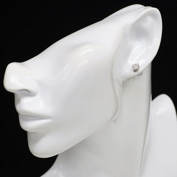 新品 Pt900 プリンセスカット ダイヤモンド ピアス 0.873ct E/G VS1-2