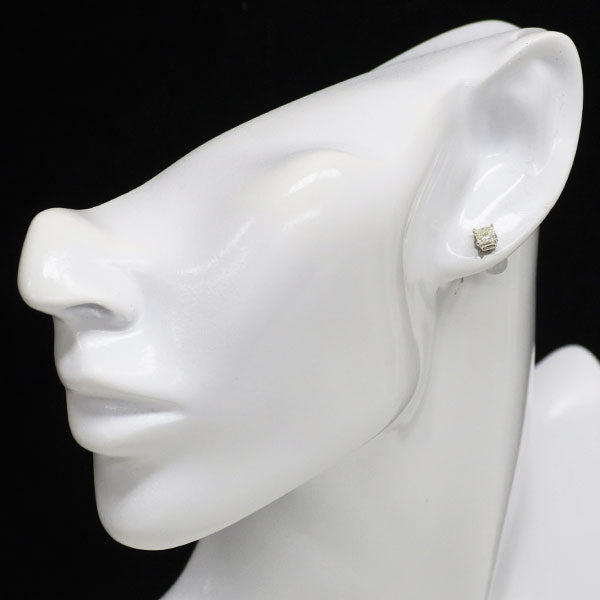 新品 Pt900 プリンセスカット ダイヤモンド ピアス 0.798ct VLY/M VS2