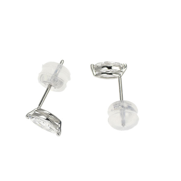 新品 Pt900 マーキスカット ダイヤモンド ピアス 0.417ct F/G SI1-2