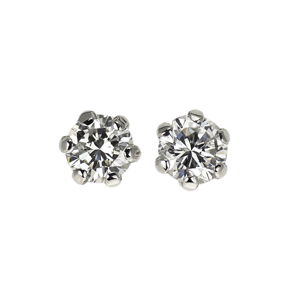 新品 Pt900 ダイヤモンド ピアス 0.433ct E/F VS1 G