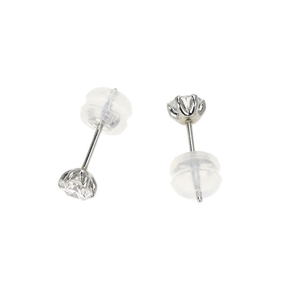 新品 Pt900 ダイヤモンド ピアス 0.434ct F/G I1 VG