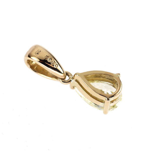 K18YG ペアシェイプ ダイヤモンド ペンダントトップ 0.502ct
