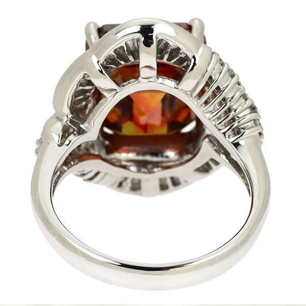 Pt900 スファレライト ダイヤモンド リング 9.906ct D0.92ct