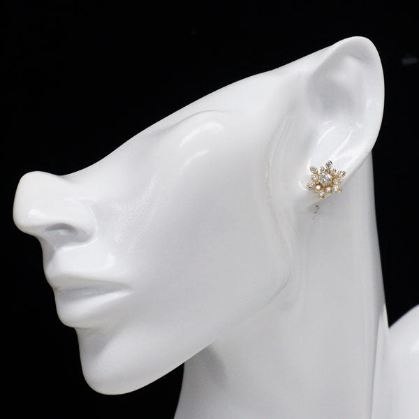 K18YG ダイヤモンド ピアス 1.10ct